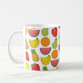 Mug Motif aux fruits mignons (Gauche)