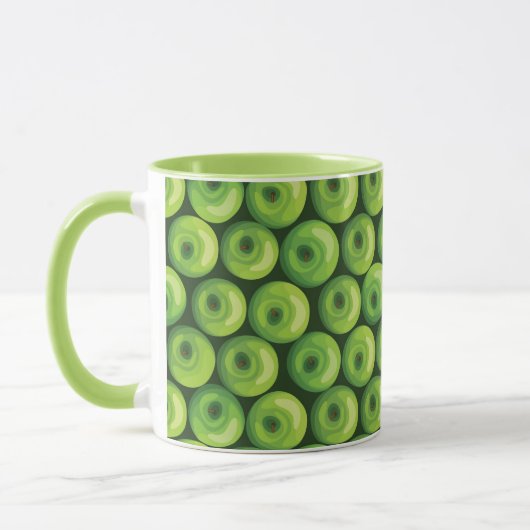 Mug Motif aux pommes vertes (Gauche)