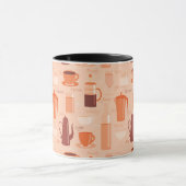 Mug Motif avec boissons et texte (Centre)