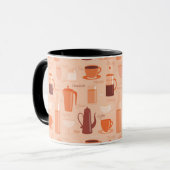 Mug Motif avec boissons et texte (Devant gauche)