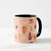 Mug Motif avec boissons et texte (Devant droit)