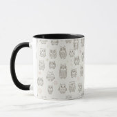 Mug Motif avec des hiboux (Gauche)