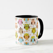Mug motif avec des oiseaux (Devant droit)