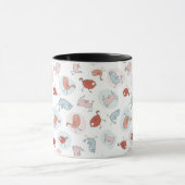 Mug motif avec des oiseaux de bande dessinée (Centre)