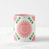 Mug motif avec fleurs roses (Centre)