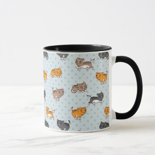 Mug motif avec les chats drôles (Droite)