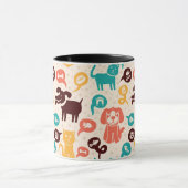 Mug Motif avec les chats et les chiens drôles (Centre)