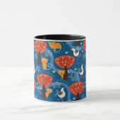 Mug motif avec les chats et les oiseaux mignons (Centre)
