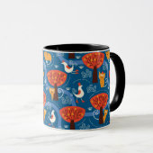 Mug motif avec les chats et les oiseaux mignons (Devant droit)