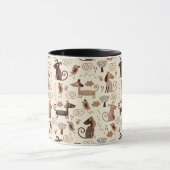 Mug motif avec les chiens mignons (Centre)