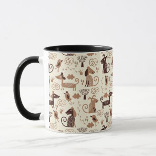 Mug motif avec les chiens mignons
