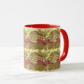 Mug Motif avec les poissons et la vague (Devant droit)