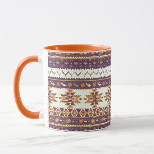 Mug Motif aztèque coloré (Gauche)