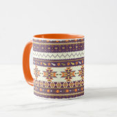 Mug Motif aztèque coloré (Devant gauche)