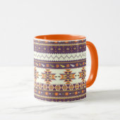 Mug Motif aztèque coloré (Devant droit)