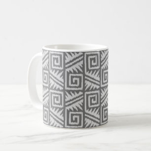 Mug Motif aztèque Ikat - Nuances de Gris