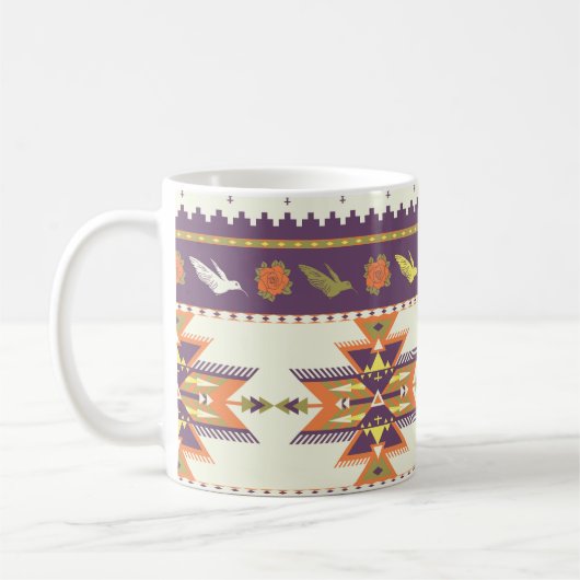Mug Motif aztèque incolore (Gauche)