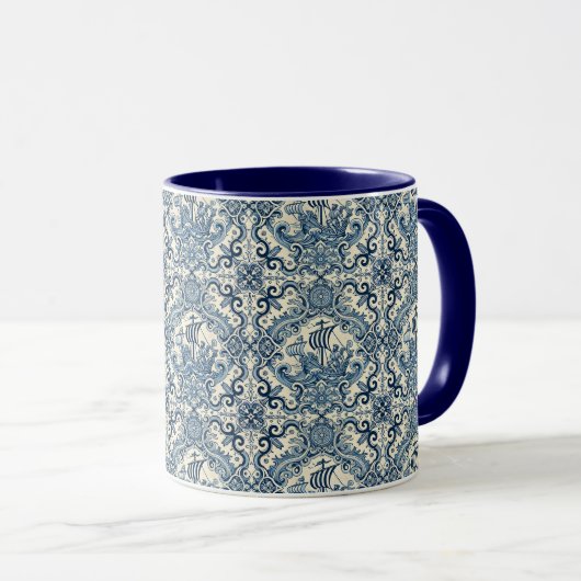 Mug Motif Azulejo (Devant droit)