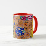Mug Motif baiser de Gustav Klimt, Art Nouveau<br><div class="desc">The Kiss (détail motif) de Gustav Klimt est une peinture de Symbolisme de l'époque victorienne d'art vintage. Ce détail est tiré d'une peinture d'amour et de romantisme mettant en scène un couple romantique aux différentes nuances d'or, de symboles et de motifs, partageant un baiser contre un arrière - plan en...</div>