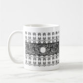 Mug Motif baroque noir classique à customiser (Gauche)