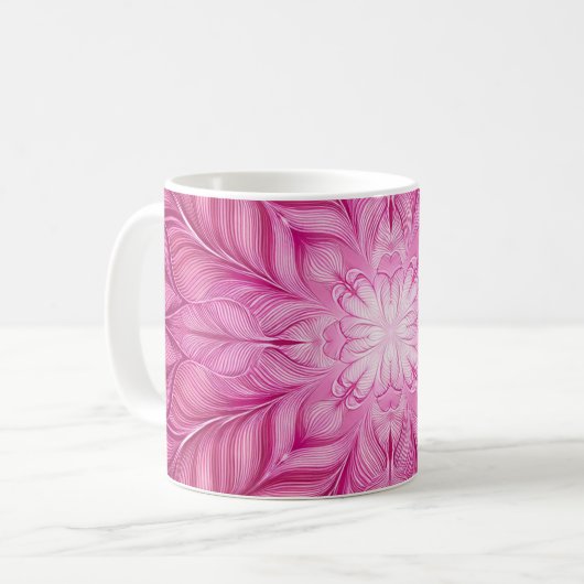 Mug Motif Batik rose (Devant gauche)