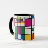 Mug Motif Bauhaus géométrique (Devant gauche)