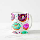 Mug Motif beignets crème (Devant droit)