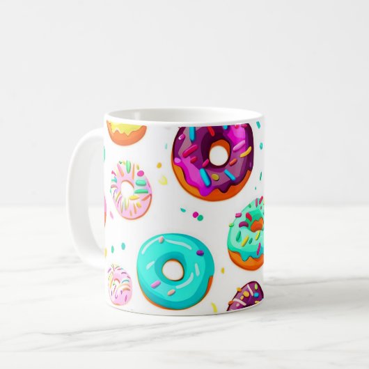 Mug Motif beignets crème (Devant gauche)