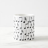 Mug Motif Black Music Notes (Centre)
