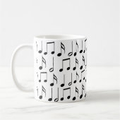Mug Motif Black Music Notes (Gauche)