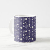 Mug Motif blanc Cactus (Devant gauche)