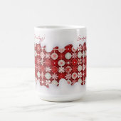 Mug Motif blanc rouge Noël #13 ID1009 (Centre)