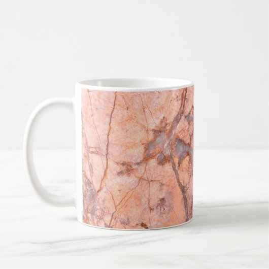 Mug Motif blanc texture marbre (Gauche)