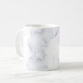 Mug Motif blanc texture marbre (Devant gauche)