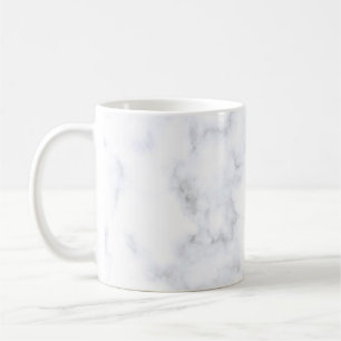 Mug Motif blanc texture marbre