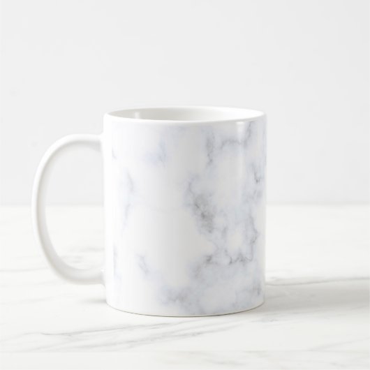 Mug Motif blanc texture marbre (Gauche)