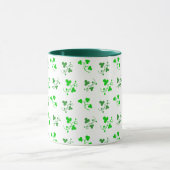 Mug Motif blanc vert Shamrock (Centre)