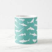 Mug Motif bleu blanc requins (Centre)