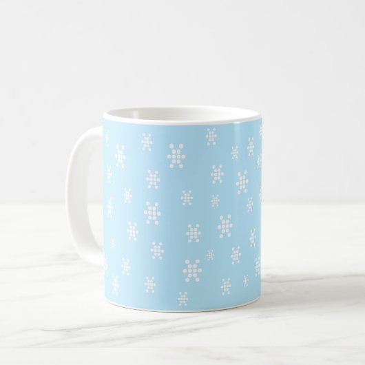 Mug Motif bleu clair (Devant gauche)