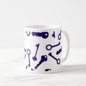 Mug Motif bleu clé (Devant droit)