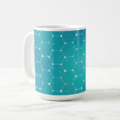 Mug Motif bleu d'ADN de Teal (Devant gauche)