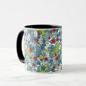 Mug motif bleu de kawaii (Devant gauche)