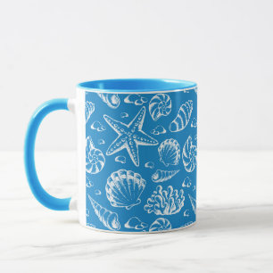 Mug Motif bleu de plage