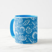 Mug Motif bleu de plage (Devant gauche)