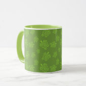 Mug Motif bleu de tortue (Devant gauche)