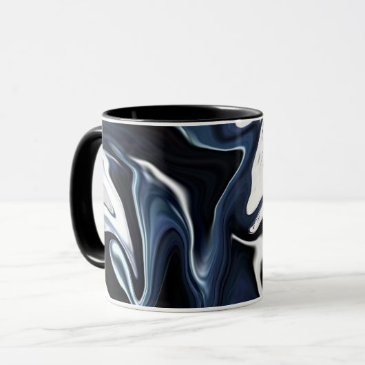 Mug Motif bleu flou (Devant gauche)