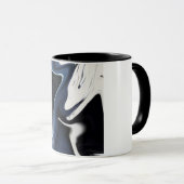 Mug Motif bleu flou (Devant droit)