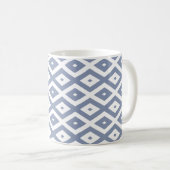 Mug Motif bleu gris et blanc (Devant droit)
