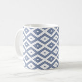 Mug Motif bleu gris et blanc (Devant gauche)
