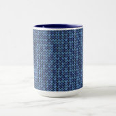 Mug Motif bleu Knit (Centre)